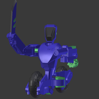 Small Transforming robot parts 3D Printing 39842