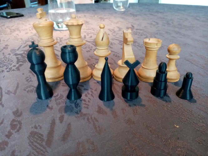 jeu d'échec/chess game 3D Print 398432