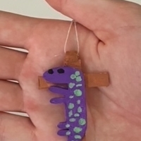 Motivational Lizard On A Cross - Thumbnail 2