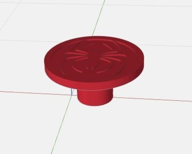 Spiderman drawer handle 3D Print 398591