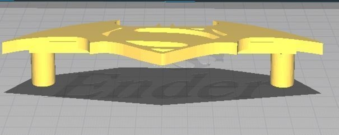 Batman & Superman Logo drawer handle 3D Print 398604