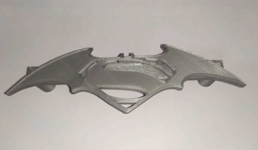Batman & Superman Logo drawer handle 3D Print 398606