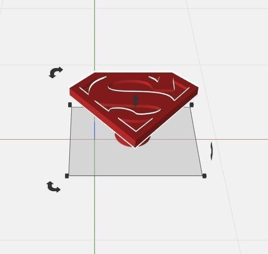 Superman drawer handle 3D Print 398608
