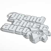 Small GTA5 key chain 3D Printing 398642