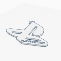 Small Ps key chain 3D Printing 398645