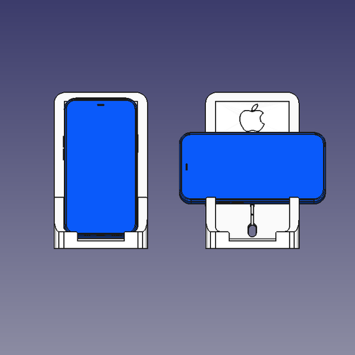 iPhone 12 stand with MagSafe Charger 3D Print 398747