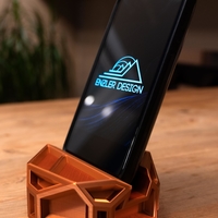 Low Poly / Art Deco Phone Holder  - Thumbnail 2