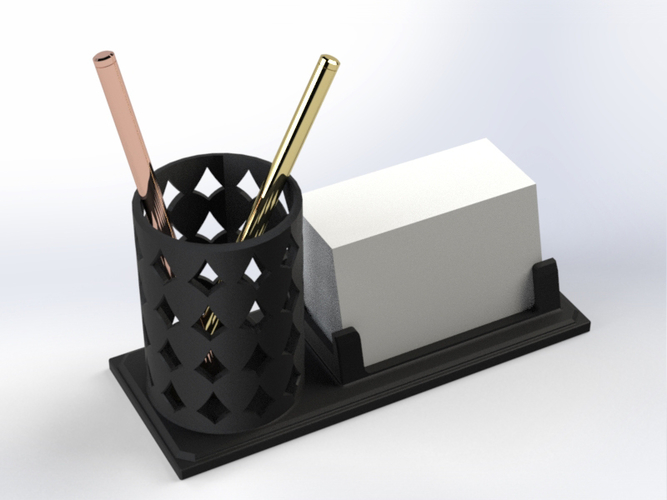 Pen holder and business card 3D Print 399029