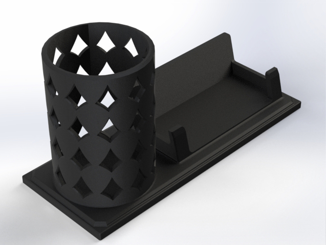 Pen holder and business card 3D Print 399032