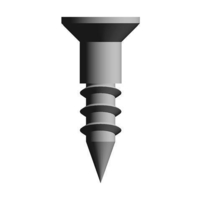 Slotted countersunk (flat) head wood screws - Thumbnail 1