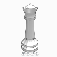 Small Chess - Queen 3D Printing 399141
