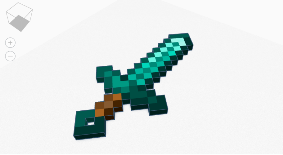 minecraft diamond sword 3D Print 399302