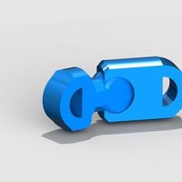 modular (key)chain - remix of:carlok's "Modular "snake" keychain - Thumbnail 2