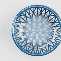 patterned basket - Thumbnail 1
