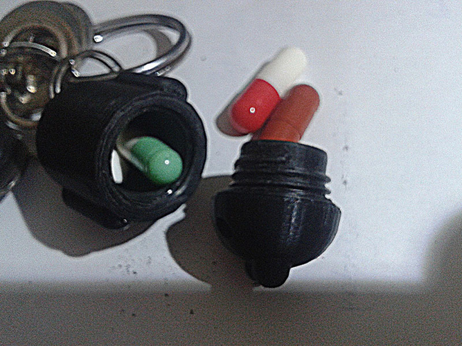 android keychain medicine carrying box