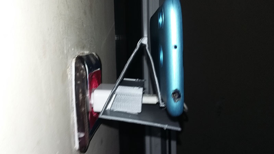 WALL DESK PHONE HOLDER CAN BE ATTACHED TO THE CHARGER 3D Print 399406