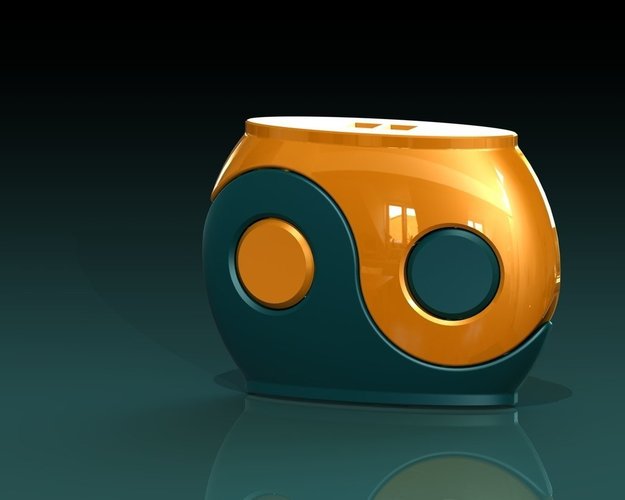 Yin-yang container/box fdm-test 01 3D Print 39945
