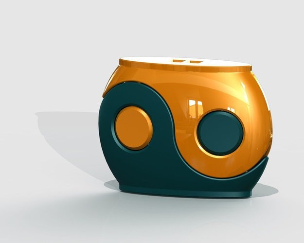 Yin-yang container/box fdm-test 01 3D Print 39946