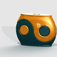 Yin-yang container/box fdm-test 01 - Thumbnail 2
