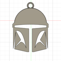 The Mandalorian Helmet Keychain - Thumbnail 2