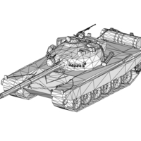 Small tank T-72 3D Printing 399520