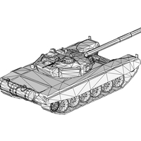 tank T-72 - Thumbnail 3