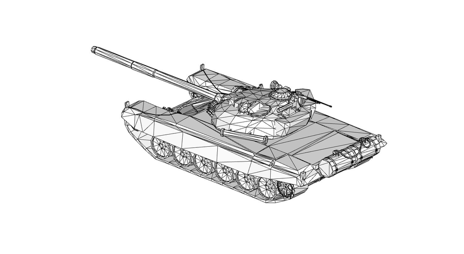 tank T-72 3D Print 399523