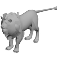 Small lion-male 3D Printing 399548