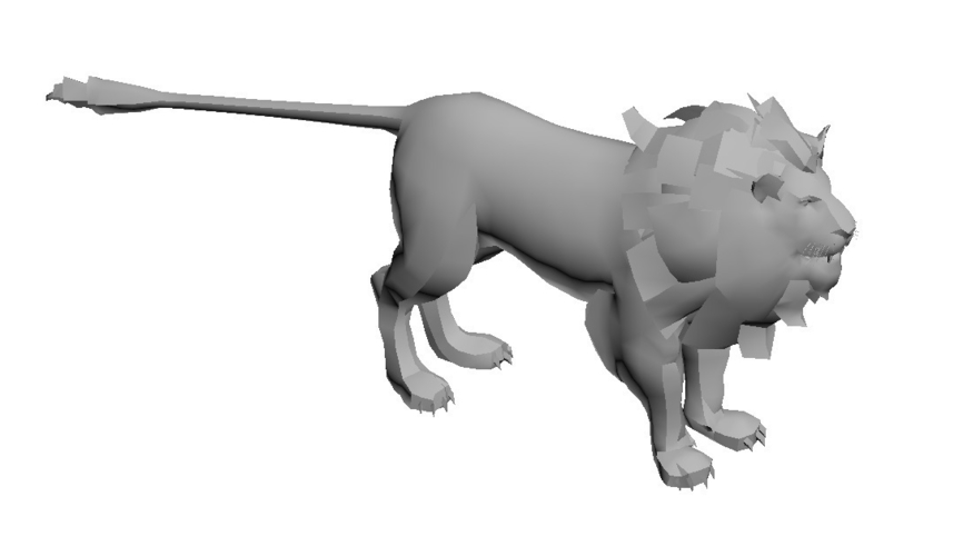 lion-male 3D Print 399549