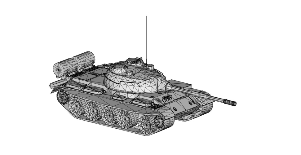 tank T-62 3D Print 399565
