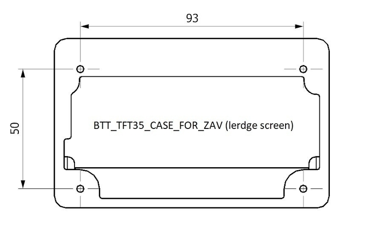 Screen housing for BTT TFT35 V3 3D Print 399822