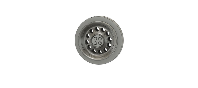 Steel rim for model car 1/43