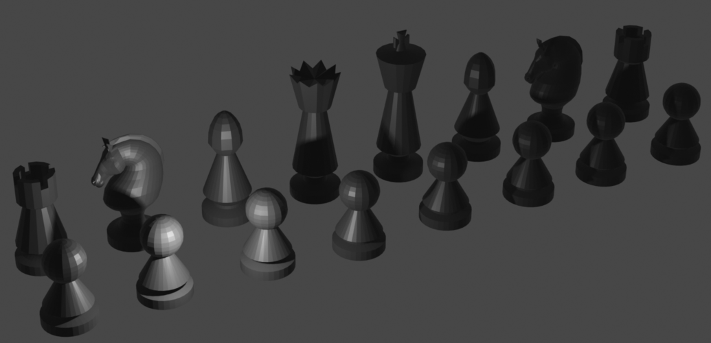 piezas de ajedrez 3D Print 399996