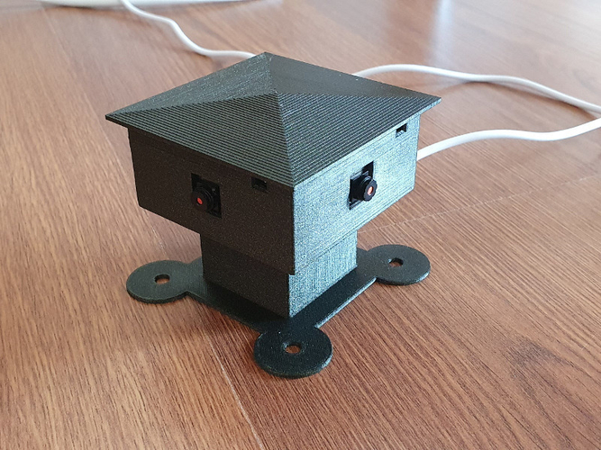 ESP32-CAM House for 4 CAMs 3D Print 400009