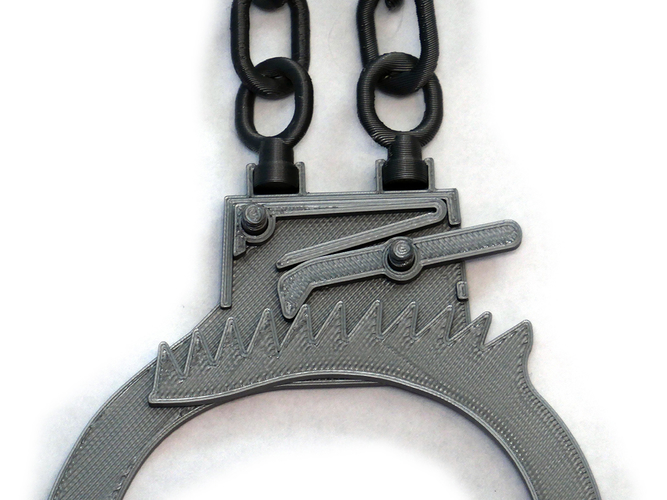 Keyless Toy Handcuffs – Fully Printable 3D Print 400011