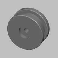 Small Ariston Tumble Dryer Pulley Wheel Reinforced 3D Printing 400065
