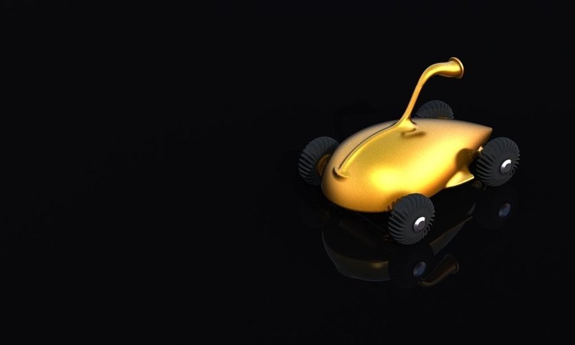 Conceptual air-powerd toy car 3D Print 40013