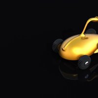 Small Conceptual air-powerd toy car 3D Printing 40013