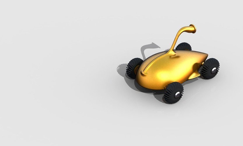Conceptual air-powerd toy car 3D Print 40014