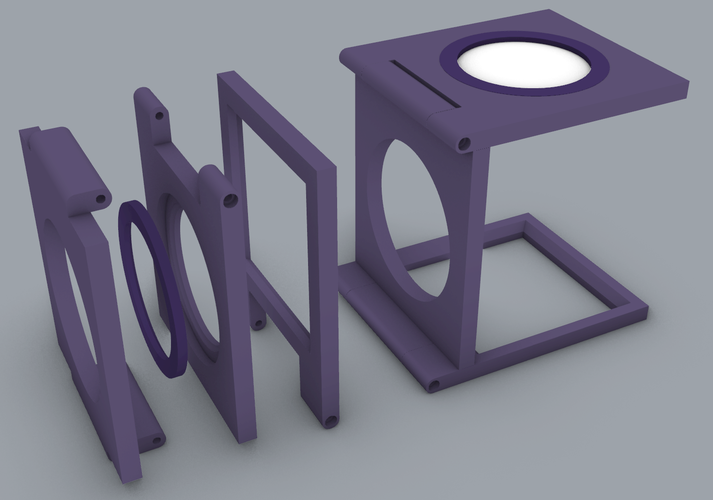 Large Folding Magnifier 3D Print 400155