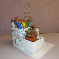 Desktop Organizer Leaves pattern - Thumbnail 4