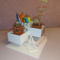 Desktop Organizer Leaves pattern - Thumbnail 5