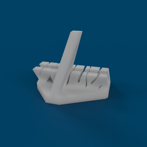 Simple NAVY phone stand 3D Print 400197