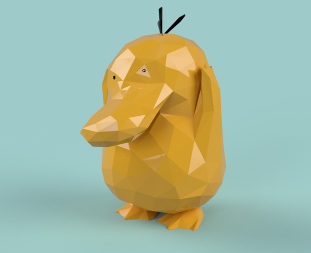 PSYDUCK LOW POLY 3D Print 400208