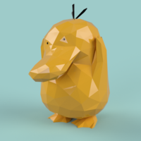 Small PSYDUCK LOW POLY 3D Printing 400208