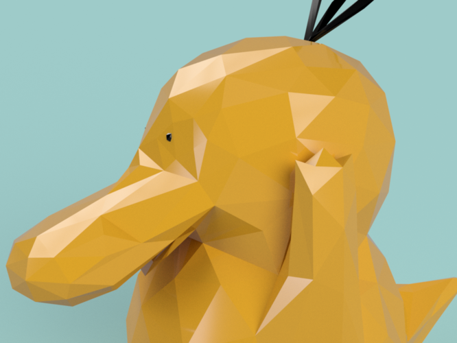 PSYDUCK LOW POLY 3D Print 400209