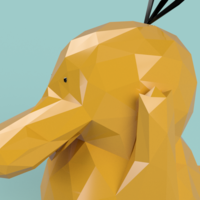 PSYDUCK LOW POLY - Thumbnail 2