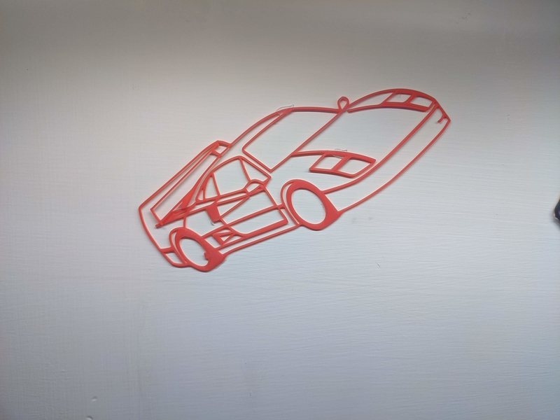 Ferrari F40 wall art
