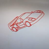 Small Ferrari F40 wall art 3D Printing 400218
