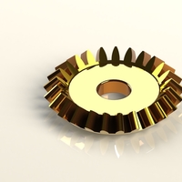 Small Bevel gear  3D Printing 400238